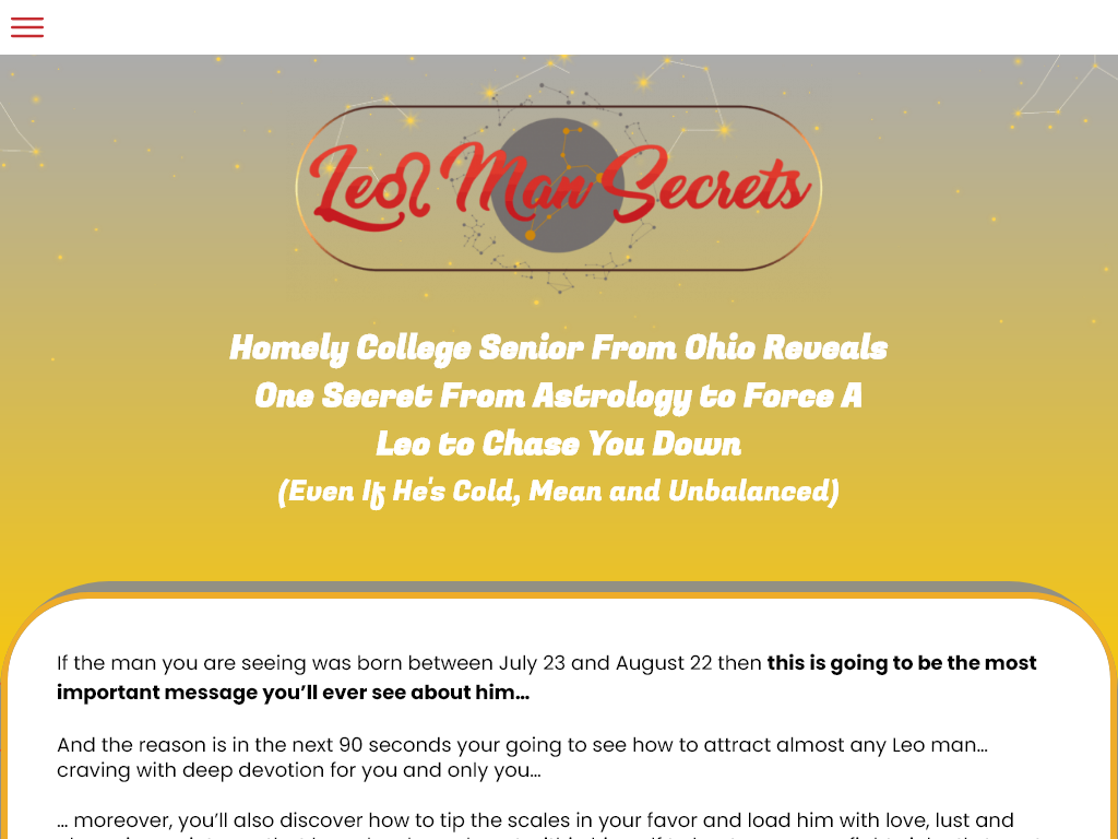 Leo Man Secrets Review