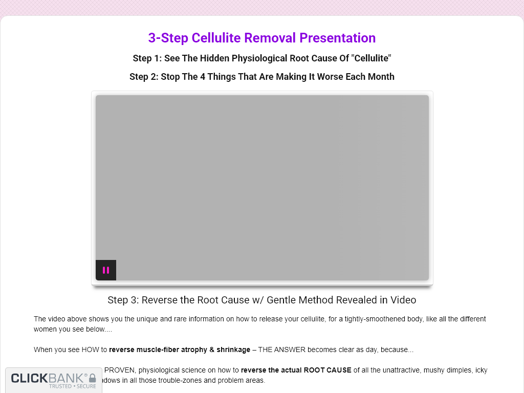 Cellulite Gone Review