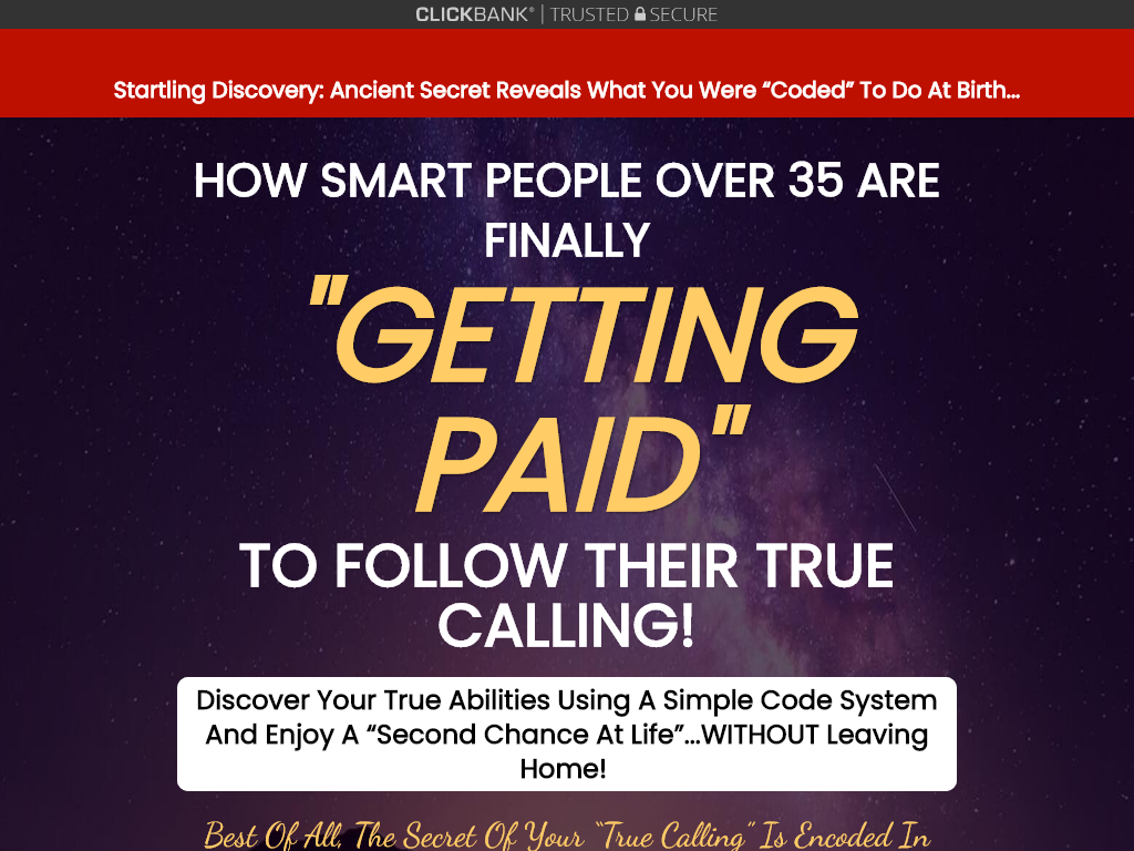 Get Paid To Follow Your True Calling Review
