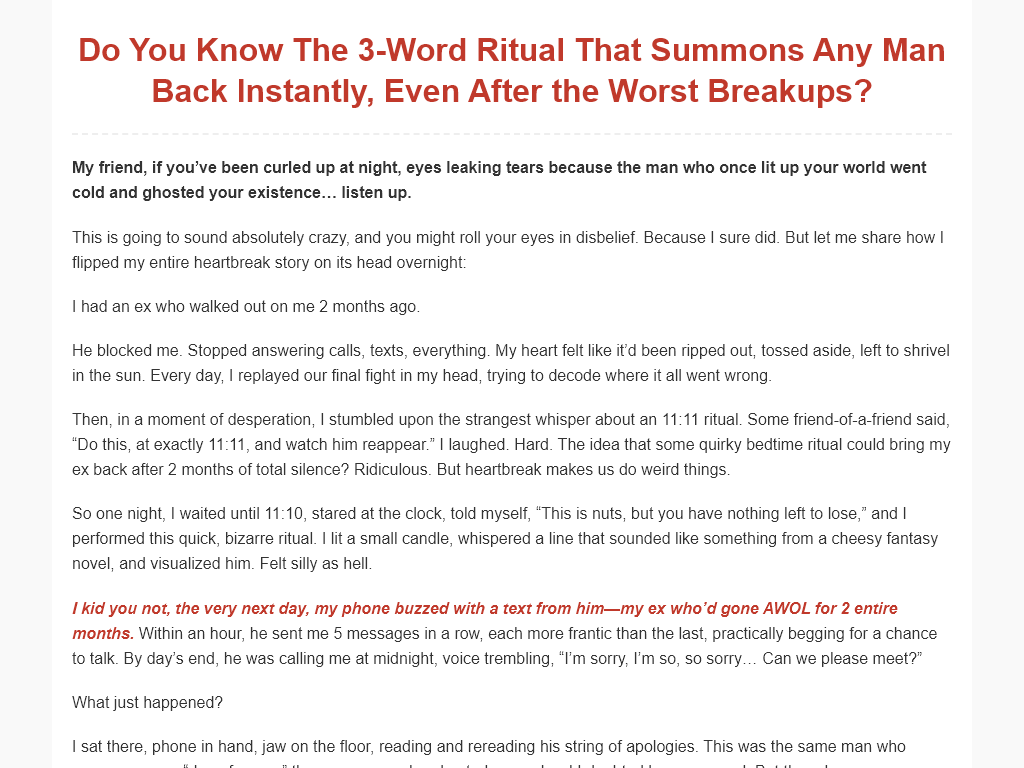 PULL YOUR EX BACK REVIEW – HOW MY ROUTINE ADJUSTED DURING TESTING?